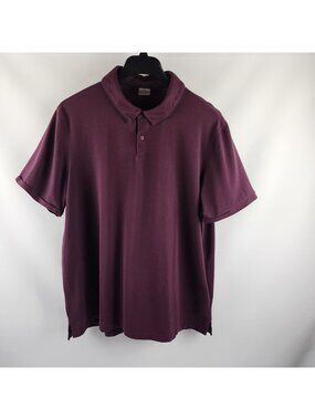 VRST Shirt Mens XXL Burgundy S/S Golf Polo